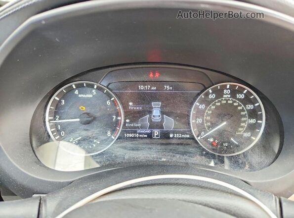 3PCAJ5M19KF130770 2019 INFINITI QX50 White ხელსაწყოთა პანელის ხედი