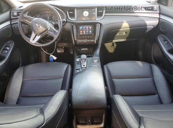 3PCAJ5M1XKF107417 2019 INFINITI QX50 Silver Vista del salpicadero