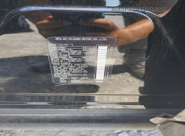 3PCAJ5M1XLF111484 2020 INFINITI QX50 Black VIN sticker view