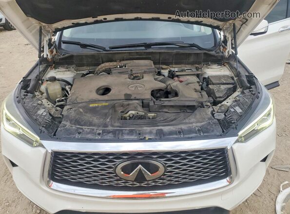 3PCAJ5M30KF109470 2019 INFINITI QX50 White ძრავის განყოფილების ხედი