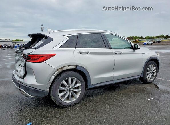 3PCAJ5M30KF128553 2019 INFINITI QX50 Серебряный Задняя правая четверть