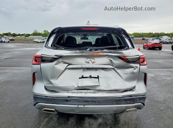 3PCAJ5M30KF128553 2019 INFINITI QX50 Серебряный Вид сзади