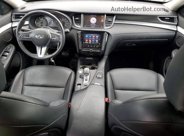 3PCAJ5M30KF128553 2019 INFINITI QX50 Серебряный Вид панели приборов