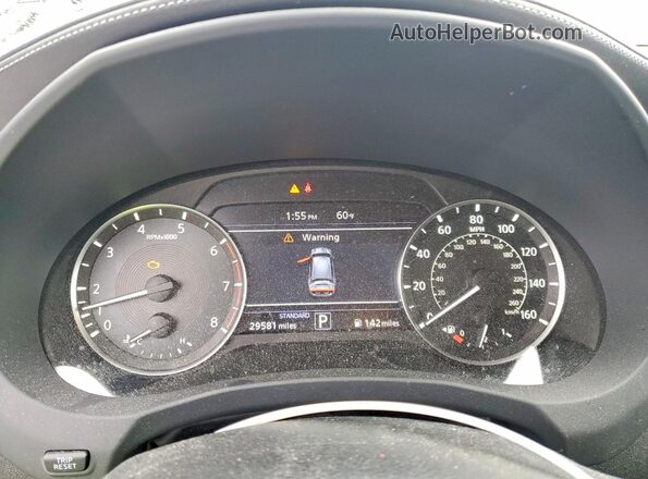 3PCAJ5M30KF128553 2019 INFINITI QX50 Серебряный Вид щитка приборов