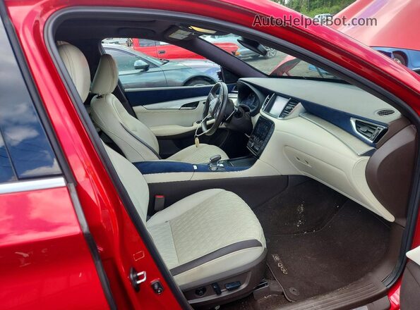 3PCAJ5M30KF135552 2019 INFINITI QX50 Red Սալոնի դիմացի տեսք