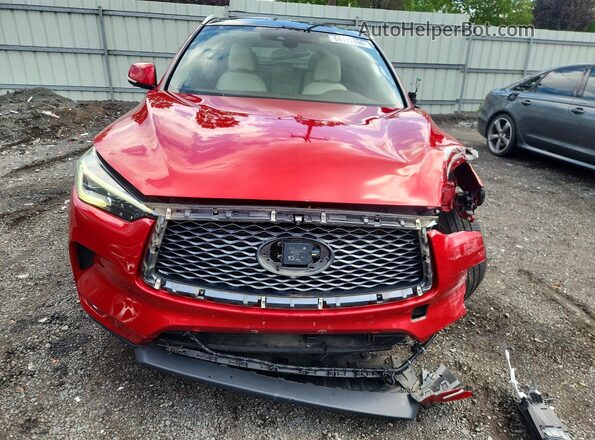 3PCAJ5M30KF135552 2019 INFINITI QX50 Red Դիմացի տեսք