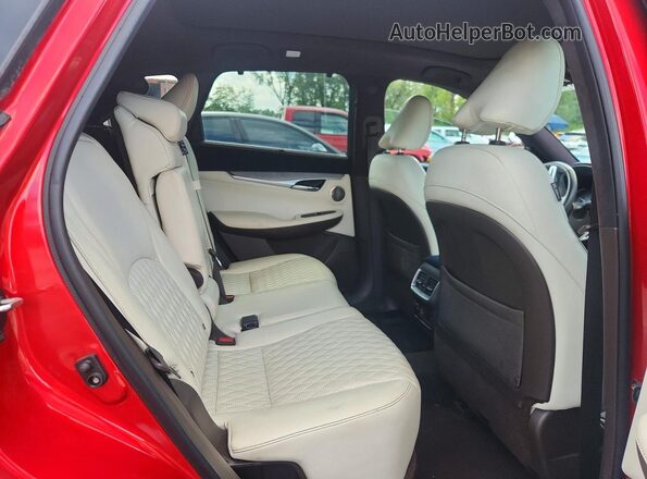 3PCAJ5M30KF135552 2019 INFINITI QX50 Red Սալոնի հետևի տեսք