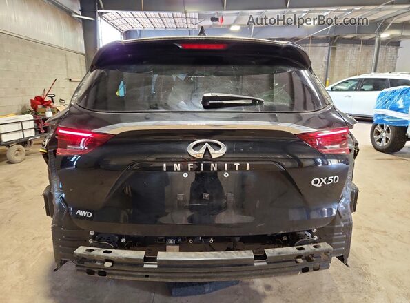 3PCAJ5M30KF145563 2019 INFINITI QX50 Black Հետևի տեսք