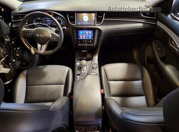 3PCAJ5M30KF145563 2019 INFINITI QX50 Black Առջևի վահանակի տեսք