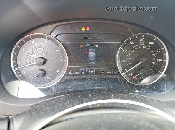 3PCAJ5M31KF116217 2019 INFINITI QX50 Blue Instrument cluster view