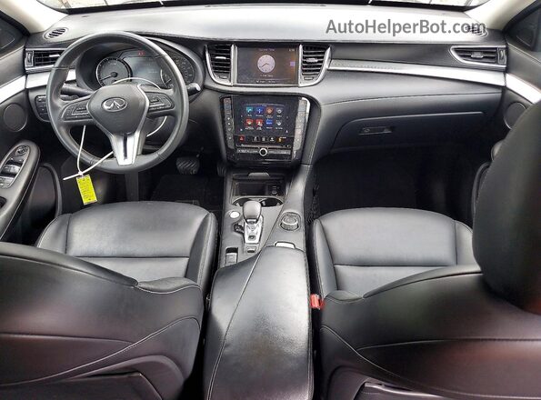 3PCAJ5M31KF116217 2019 INFINITI QX50 Blue Dashboard view