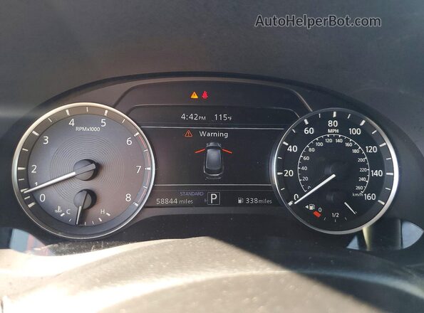3PCAJ5M31KF133051 2019 INFINITI QX50 Gray Սարքավորումների վահանակի տեսք
