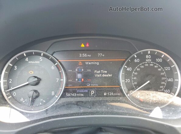 3PCAJ5M31LF104196 2020 INFINITI QX50 Gray Instrument cluster view