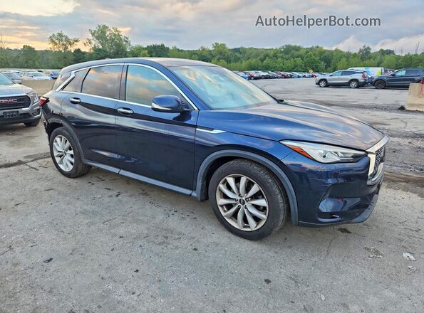 3PCAJ5M32KF122995 2019 INFINITI QX50 Blue Przód prawy