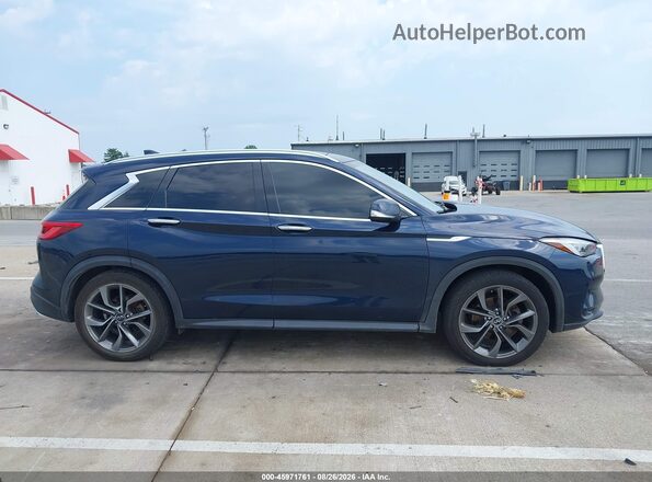 3PCAJ5M32LF115238 2020 INFINITI QX50 Blue უკანა სალონის ხედი
