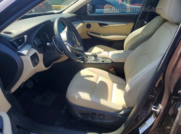 3PCAJ5M34LF105648 2020 INFINITI QX50 Brown Front interior view