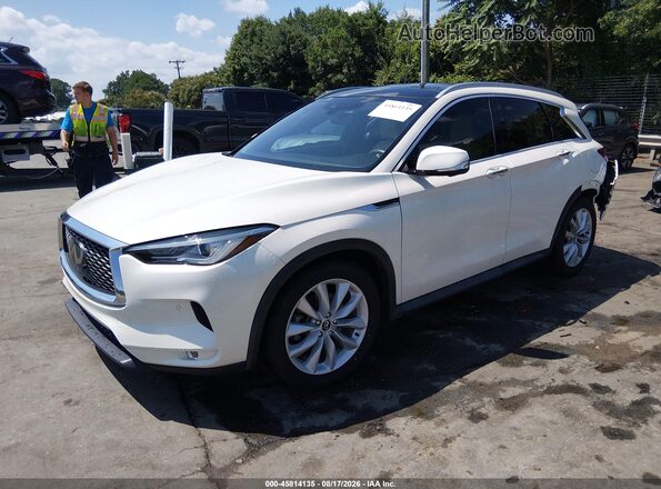 3PCAJ5M35KF107505 2019 INFINITI QX50 White Front left