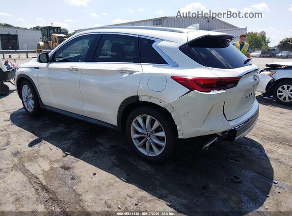 3PCAJ5M35KF107505 2019 INFINITI QX50 White Rear left