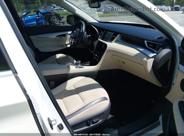 3PCAJ5M35KF107505 2019 INFINITI QX50 White Front interior view