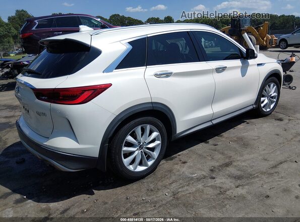 3PCAJ5M35KF107505 2019 INFINITI QX50 White Rear right