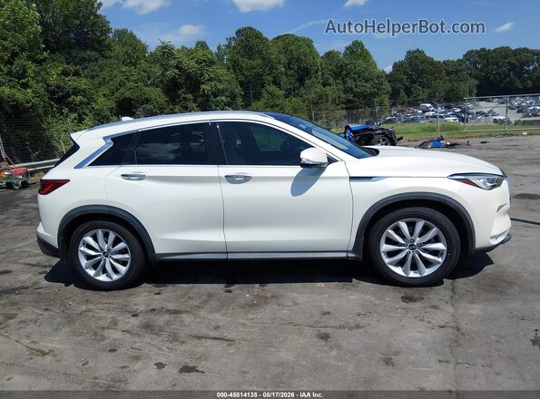 3PCAJ5M35KF107505 2019 INFINITI QX50 White Rear interior view