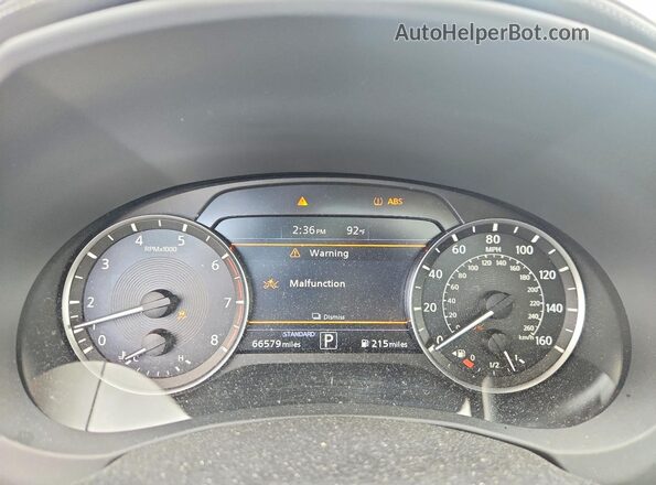 3PCAJ5M36KF102975 2019 INFINITI QX50 Black Vista del cuadro de instrumentos