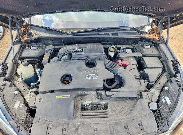 3PCAJ5M36KF102975 2019 INFINITI QX50 Black Vista del compartimento del motor