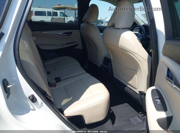 3PCAJ5M37KF113659 2019 INFINITI QX50 White VIN კოდის სტიკერის ხედი
