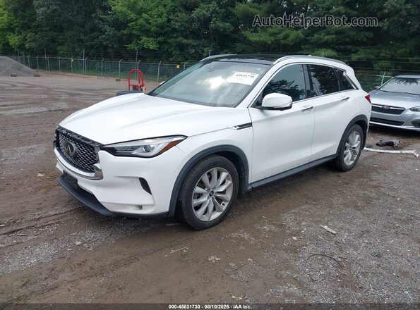 3PCAJ5M37KF126413 2019 INFINITI QX50 Белый Передняя левая четверть