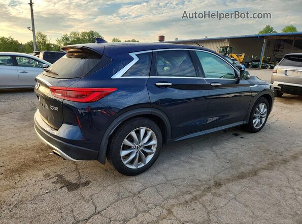 3PCAJ5M38KF132432 2019 INFINITI QX50 Blue Задня права чверть
