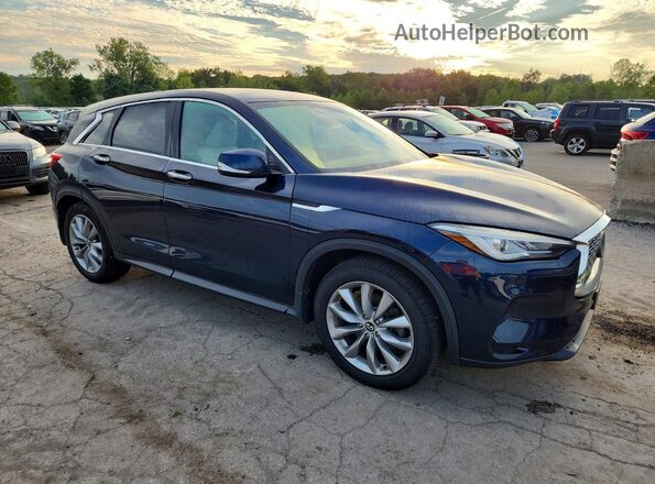 3PCAJ5M38KF132432 2019 INFINITI QX50 Blue Передня права чверть