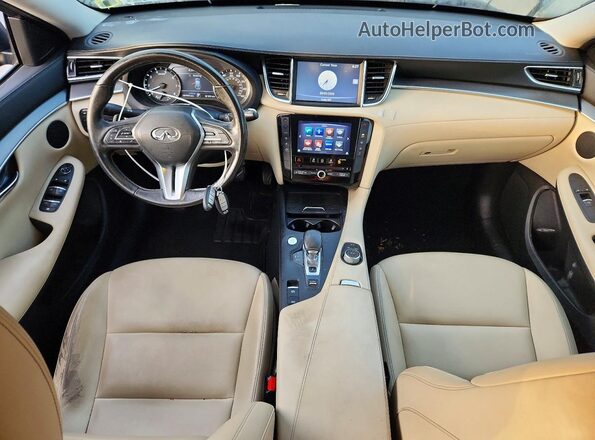 3PCAJ5M38KF132432 2019 INFINITI QX50 Blue Вид панелі приладів