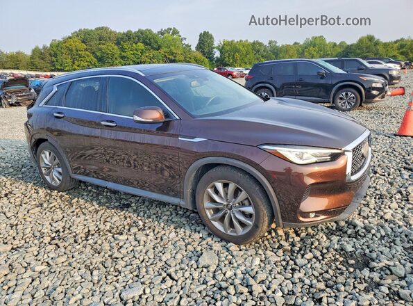 3PCAJ5M38LF102574 2020 INFINITI QX50 Burgundy Передня права чверть