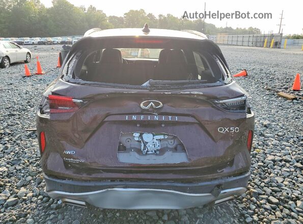 3PCAJ5M38LF102574 2020 INFINITI QX50 Burgundy Вид ззаду