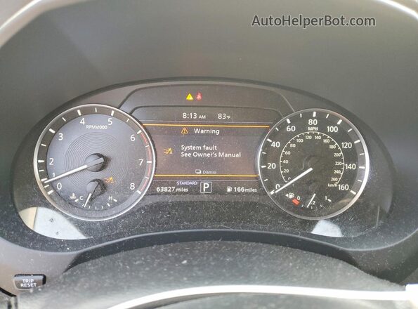3PCAJ5M38LF102574 2020 INFINITI QX50 Burgundy Вид щитка приладів