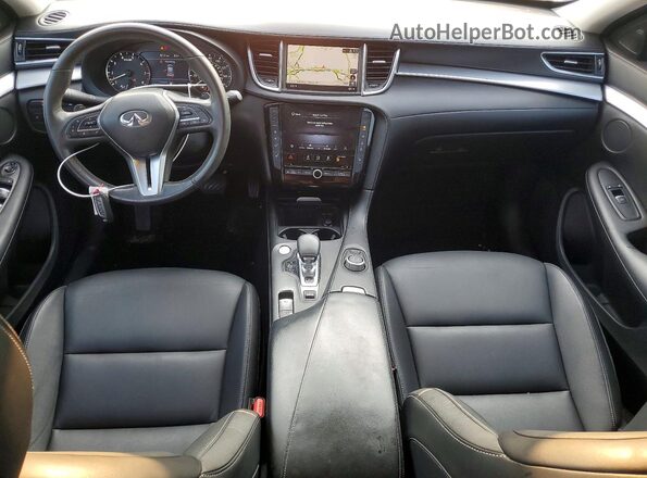 3PCAJ5M38LF102574 2020 INFINITI QX50 Burgundy Вид панелі приладів