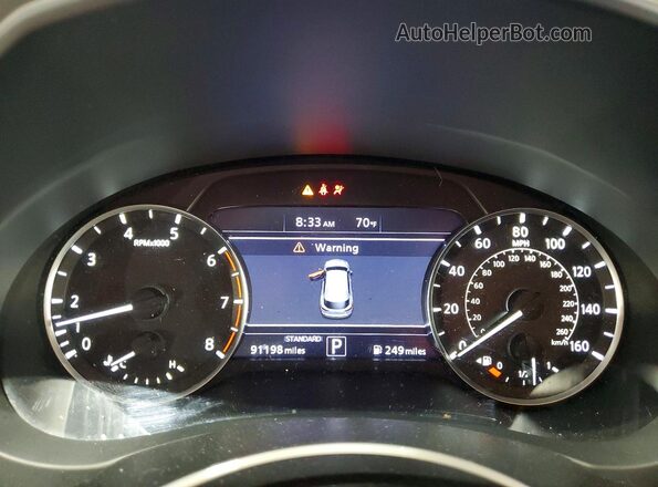 3PCAJ5M3XKF122145 2019 INFINITI QX50 Black ხელსაწყოთა პანელის ხედი