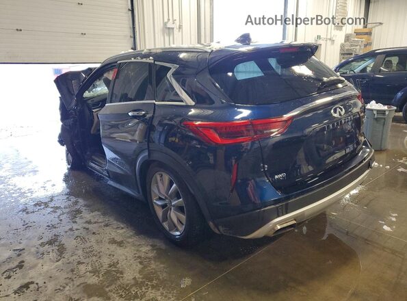 3PCAJ5M3XKF130729 2019 INFINITI QX50 Blue Tył lewy