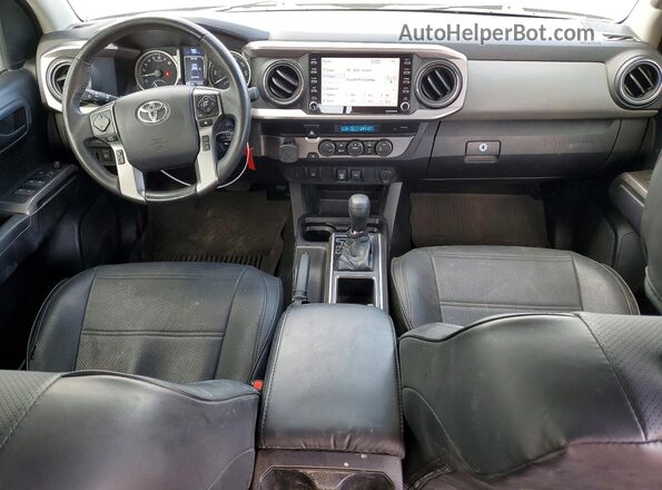 3TMAZ5CN1MM143945 2021 TOYOTA TACOMA Silver Dashboard view