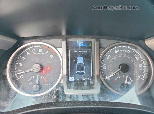 3TMAZ5CN2MM159457 2021 TOYOTA TACOMA Gray Instrument cluster view