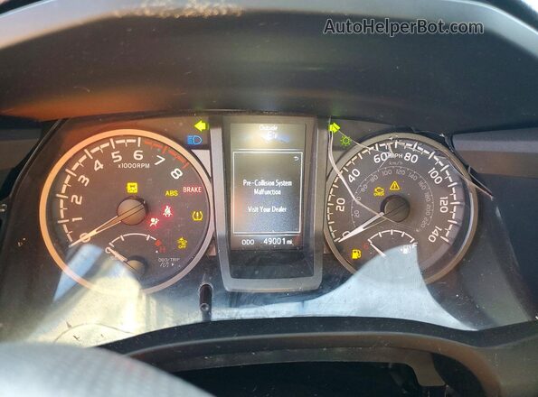 3TMAZ5CN2PM211870 2023 TOYOTA TACOMA Gray Instrument cluster view