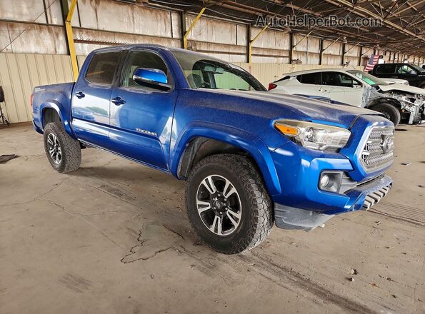 3TMAZ5CN4HM026656 2017 TOYOTA TACOMA Синий Передняя правая четверть