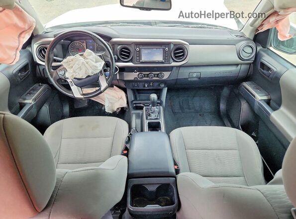 3TMAZ5CN6KM083142 2019 TOYOTA TACOMA White წინა პანელის ხედი