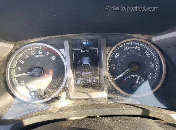 3TMAZ5CN6MM151085 2021 TOYOTA TACOMA Silver Widok zestawu wskaźników