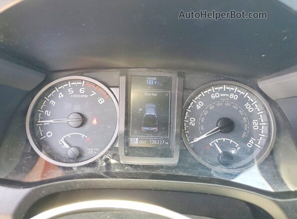 3TMBZ5DN1HM011406 2017 TOYOTA TACOMA Угольный Вид щитка приборов