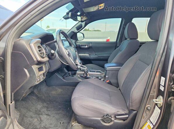 3TMBZ5DN2KM022261 2019 TOYOTA TACOMA Gray წინა სალონის ხედი