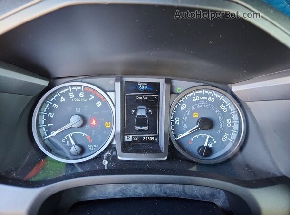 3TMBZ5DNXMM031664 2021 TOYOTA TACOMA Серебряный Вид щитка приборов