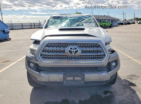 3TMCZ5AN0HM062713 2017 TOYOTA TACOMA Silver Դիմացի տեսք
