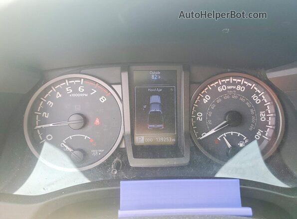 3TMCZ5AN0HM110257 2017 TOYOTA TACOMA Blue Vista del cuadro de instrumentos