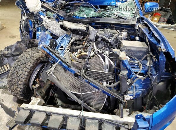 3TMCZ5AN0JM160954 2018 TOYOTA TACOMA Blue Вид задньої частини салону